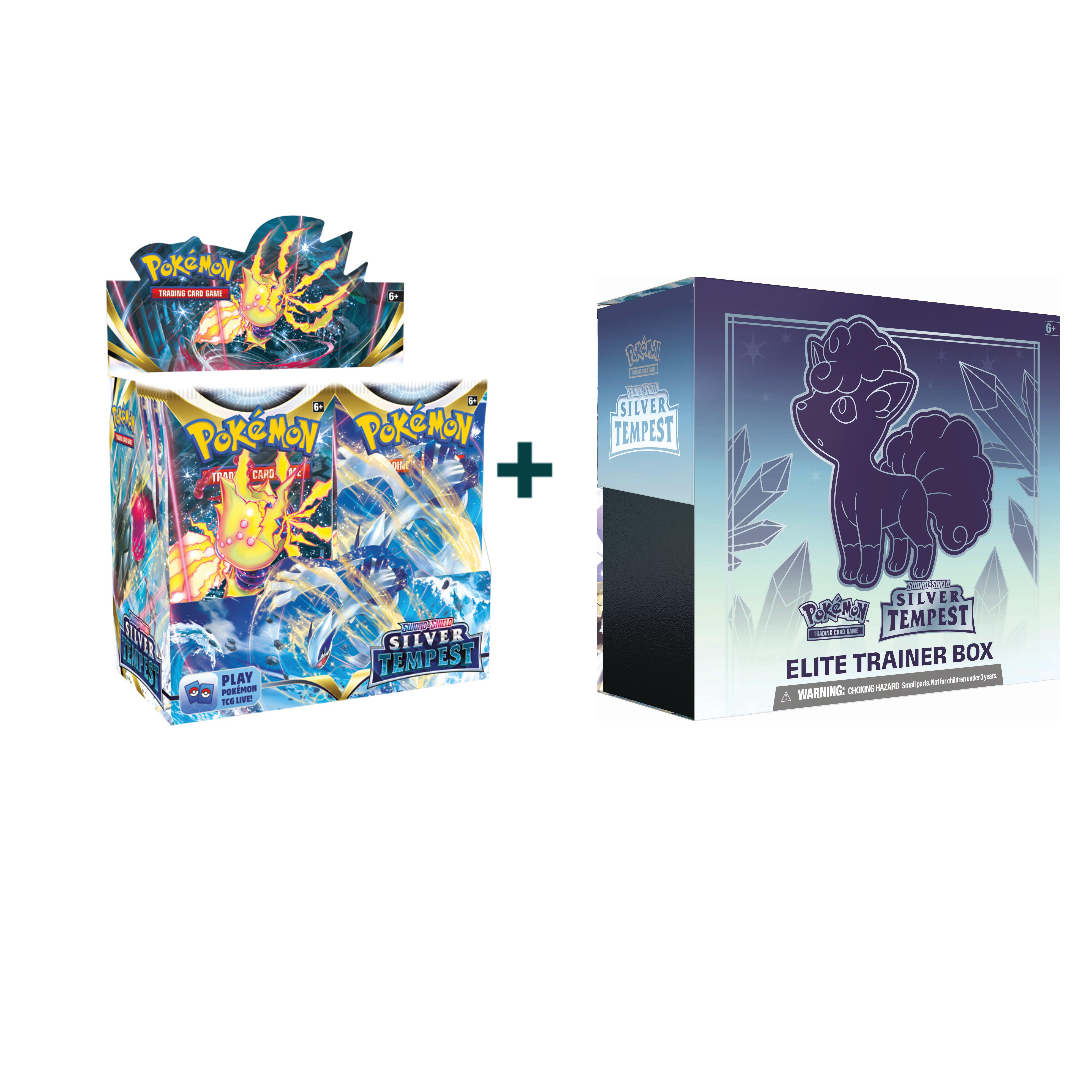 pokémon trading card game silver tempest elite trainer box Pokemon Silver Tempest Booster Box ETB Bundle – Collectisales shop