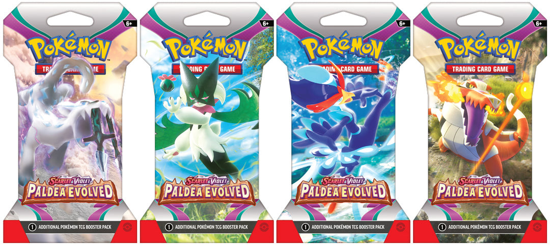 pokemon paldea evolved sleeved booster pack Pokemon Scarlet and Violet Paldea Evolved Sleeved Booster Pack – Collectisales shop